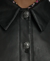 Bcbg Women's Crop Button Front Jacket