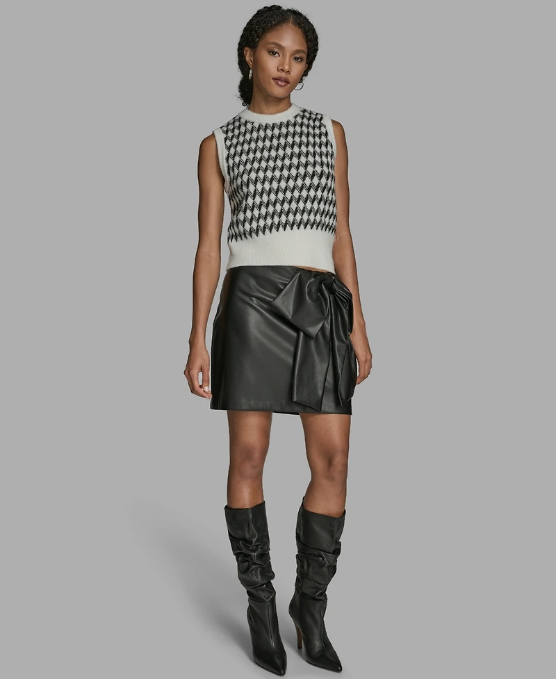 Bcbg Women's Diamond Crewneck Sweater Vest