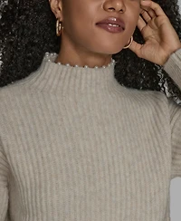 Bcbg Women's Long Sleeve Mock Neck Sweater