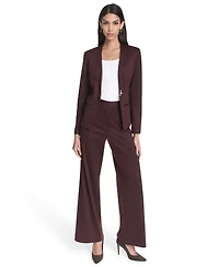 Halston Women's Long Sleeves Ponte Blazer