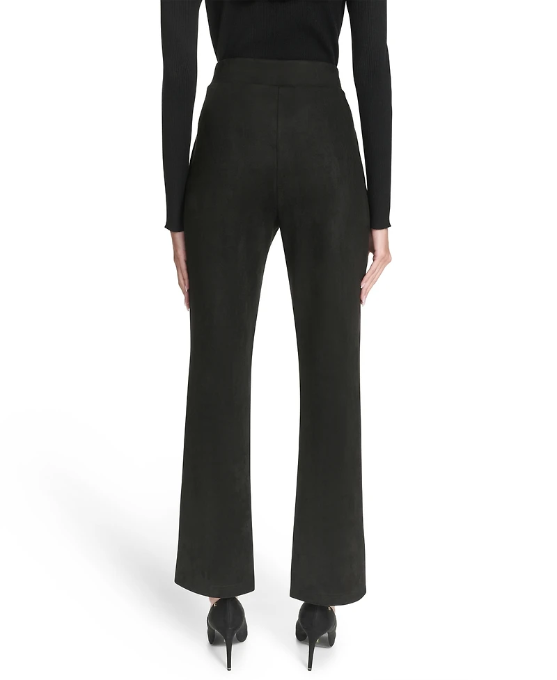 Halston Women's Mid Rise Pleated Trousers