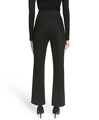 Halston Women's Mid Rise Pleated Trousers