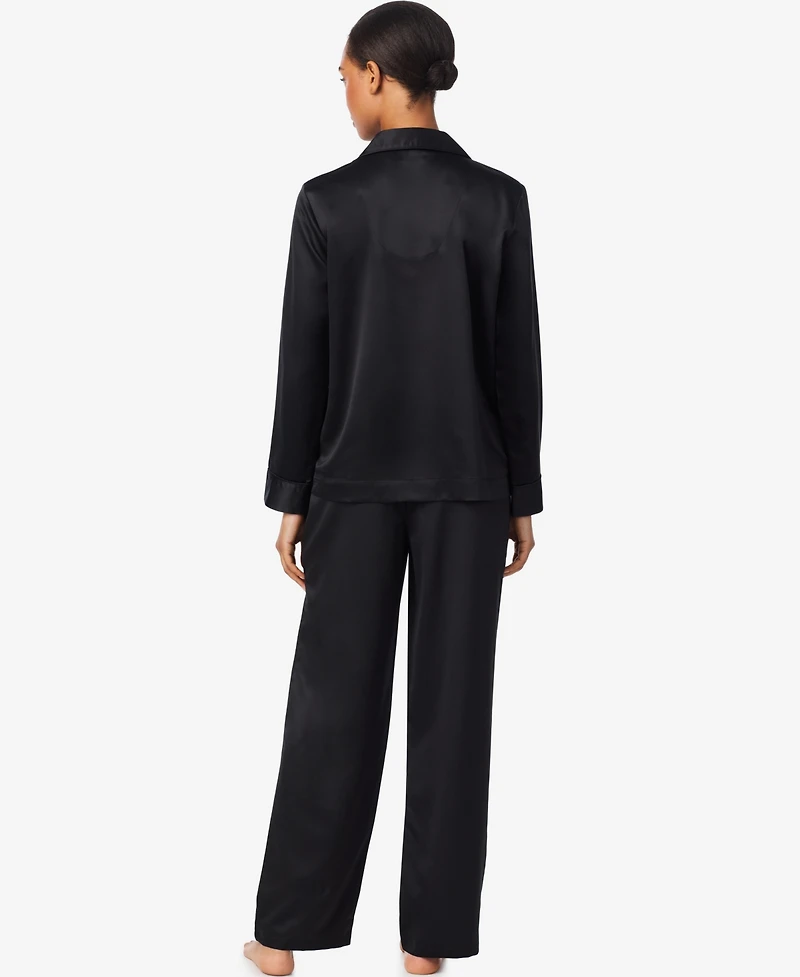 Lauren Ralph Women's Long Sleeves Notch Collar Pajama Set