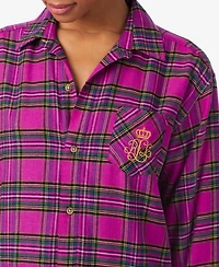 Lauren Ralph Lauren Women's Long Sleeves Sleepshirt