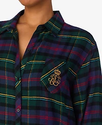 Lauren Ralph Plus Long Sleeve Sleepshirt