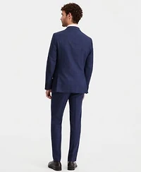 Ted By Ted Baker Mens Modern Fit Blue Brown Suit Separates