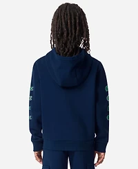 Lacoste Boys 8-20 Graphic Logo Print Full-Zip Hoodie
