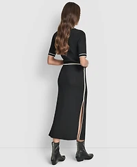 Dkny Jeans Women's Color Block Maxi Skirt