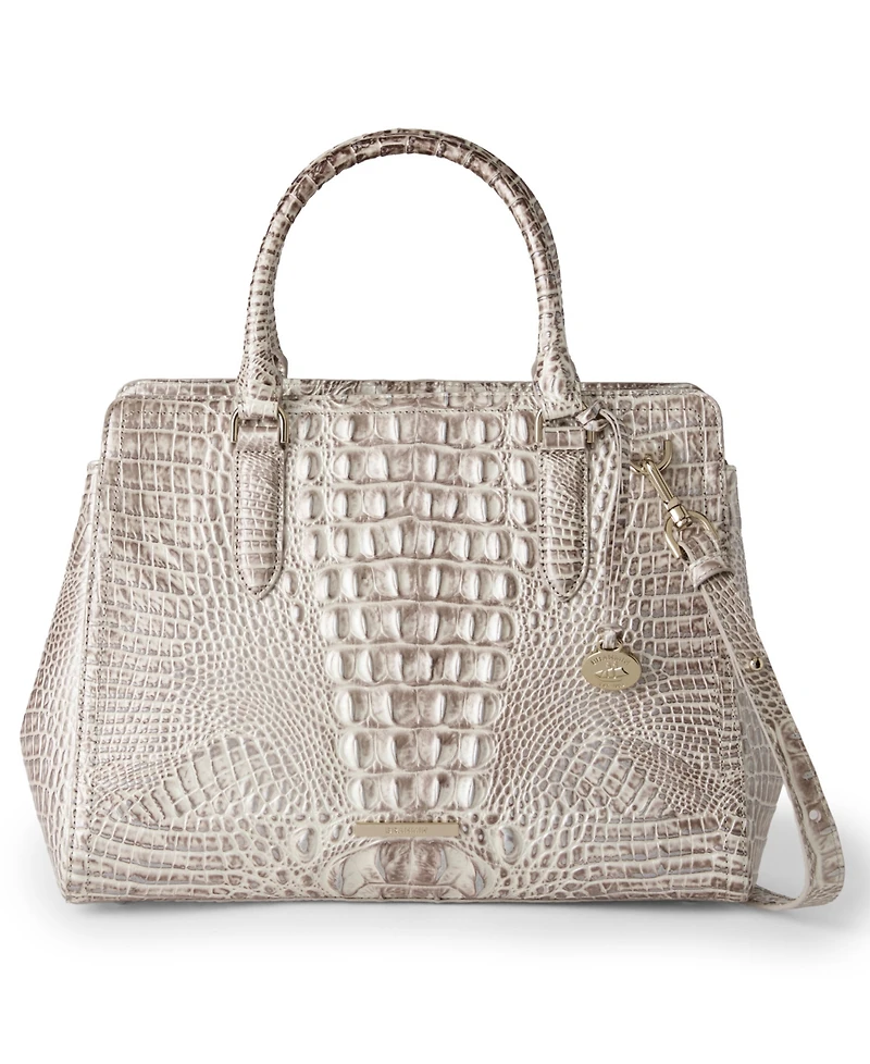 Brahmin Finley Medium Leather Satchel Bag