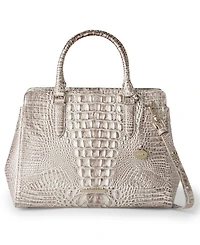 Brahmin Finley Medium Leather Satchel Bag