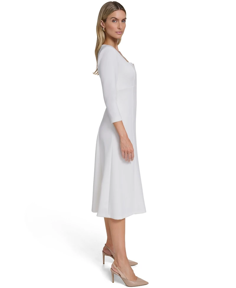 Calvin Klein Women's Zippered Midi Dress