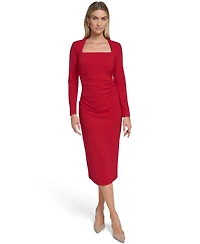 Calvin Klein Women's Long Sleeve Midi Dress