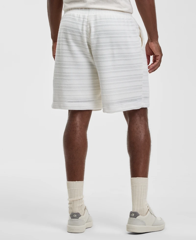 Mode of One Men's Textured Drawstring 7" Shorts, Macy's Exclusive