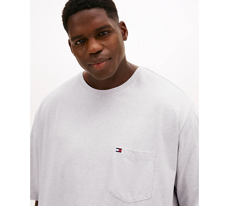 Tommy Hilfiger Men's Big & Tall Crew Neck Pocket T-Shirt