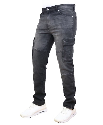 Blue Ice Men's Stretch Cargo Pocket Jeans