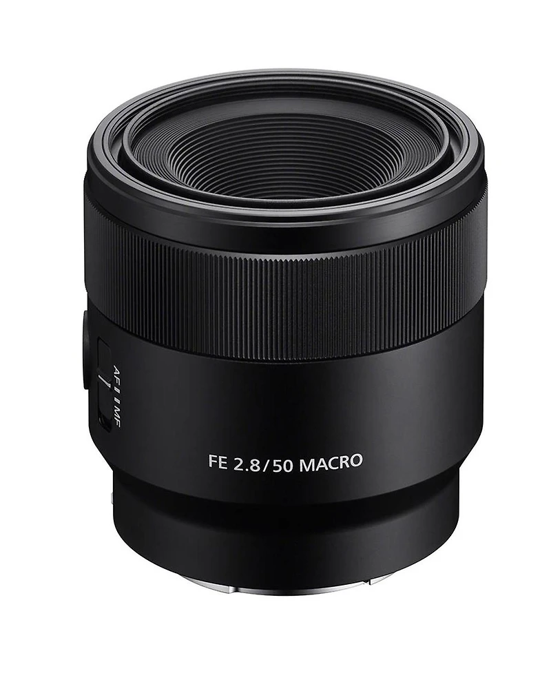 Sony Fe 50mm f/2.8 Macro Lens for Sony E, Bundle with 55mm Filter Kit, Lens Case, Lens Cleaner, Cleaning Kit, Lens Cap Tether