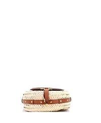 Pre-Owned Chloe Small Marcie Basket Crossbody Bag Raffia and Leather