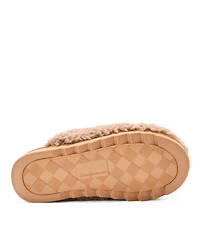 Dearfoams Women's Raven Teddy Scuff Slipper