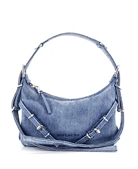 Pre-Owned Givenchy Mini Voyou Shoulder Bag Denim