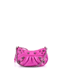 Pre-Owned Balenciaga Mini Le Cagole Giant Studs Shoulder Bag Leather