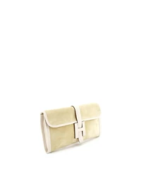 Pre-Owned Hermes 29 Jige Elan Clutch Doblis Suede