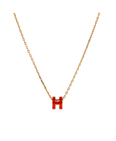 Pre-Owned Hermes Pop H Pendant Chain Necklace