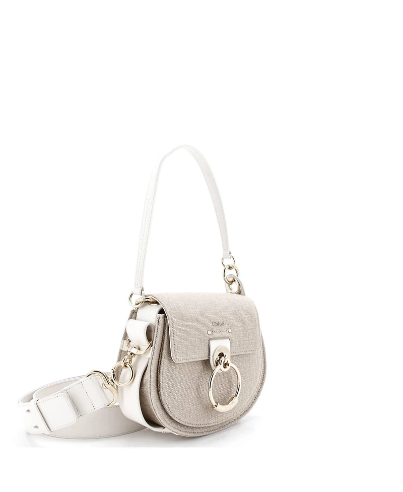 Pre-Owned Chloe Small Tess Bag Canvas with Leather
