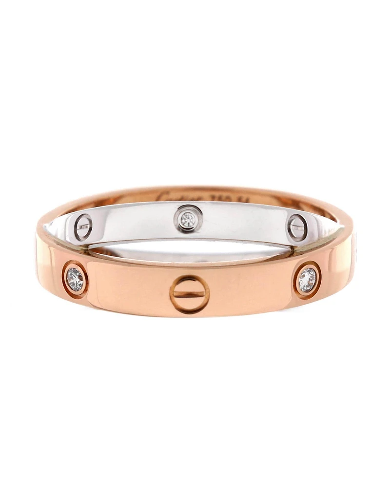 Pre-Owned Cartier Love 6 Diamonds Double Ring