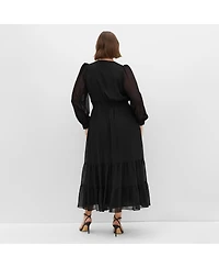 City Chic Women's Kianna Long Sleeve Maxi Dress