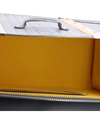 Pre-Owned Goyard Mm Saigon Top Handle Bag Coated Canvas with Leather