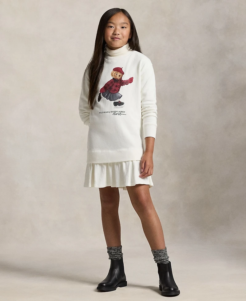 Polo Ralph Lauren Girls 7-16 Bear Fleece Dress
