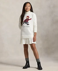 Polo Ralph Lauren Girls 7-16 Bear Fleece Dress