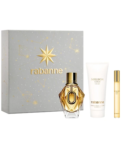 Rabanne 3-Pc. Million Gold For Her Fragrance Gift Set with Body Lotion
