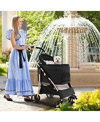 Ecooso 3-In-1 Pet Stroller with Removable Car Seat Carrier
