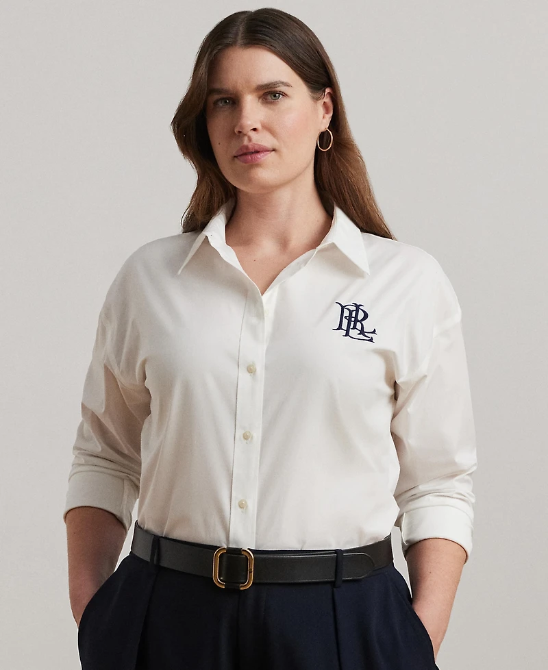 Lauren Ralph Plus Long Sleeves Top