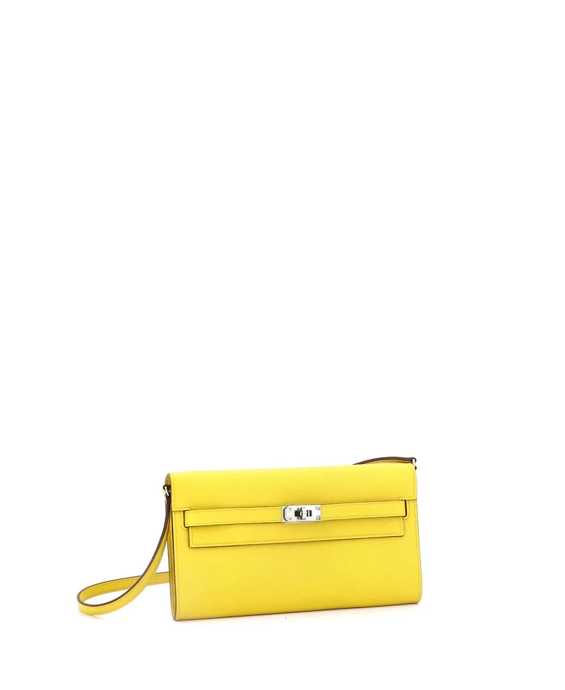 Pre-Owned Hermes Kelly To Go Wallet Evercolor