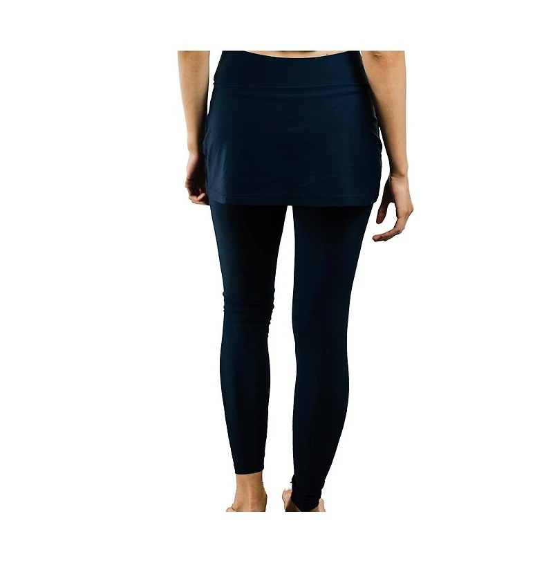 Calypsa Women's Skirted Long Swim Leggings
