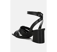 London Rag Signora Pin Buckle Ankle Strap Sandals Women