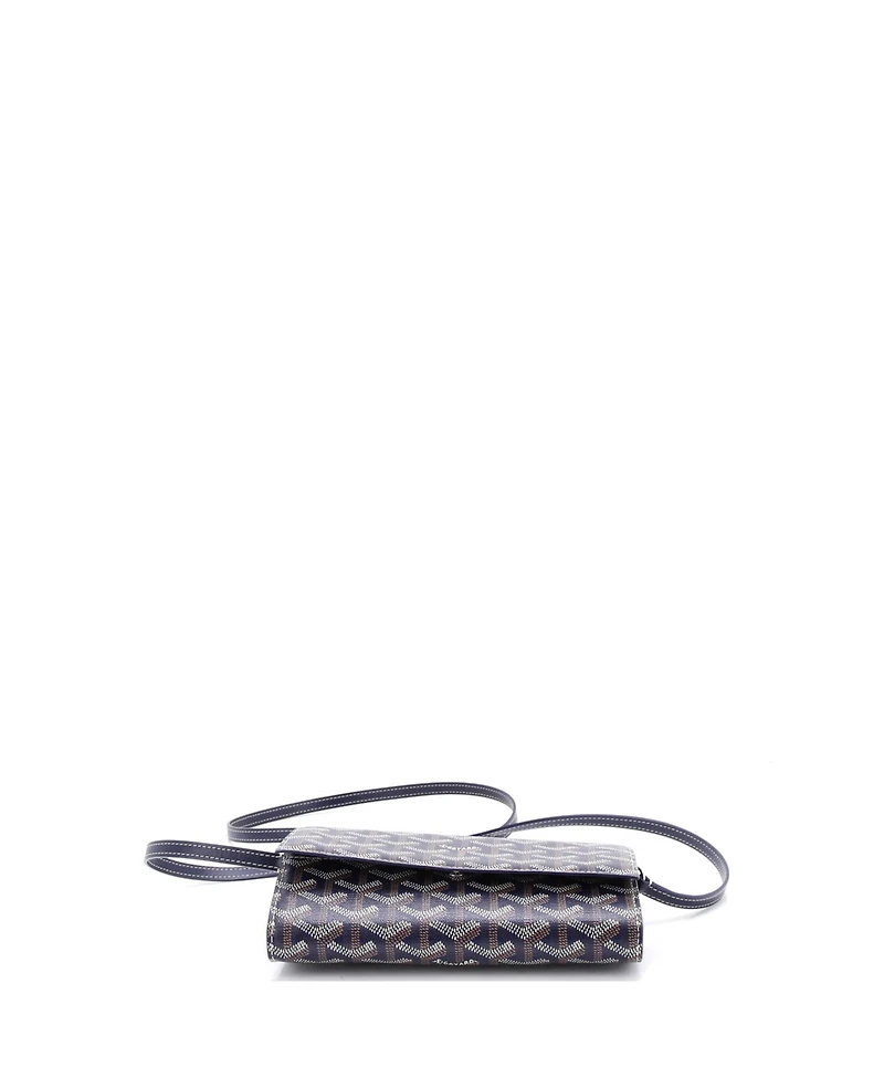 Pre-Owned Goyard Varenne Continental Wallet with Strap Coated Canvas