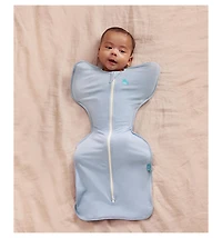 Love To Dream Swaddle Up Sleep Sack - Lite 0.2 Tog Soft Blue Small (8-13lbs)