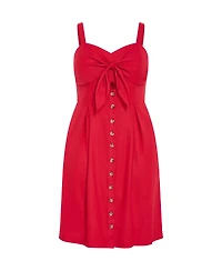 City Chic Women's Sweetly Tied Midi Dress