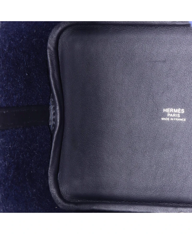 Pre-Owned Hermes Pm Go Team Picotin Lock Bag Feutre Wool and Swift
