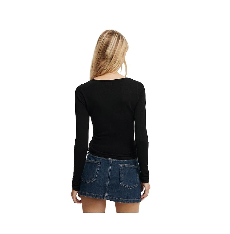 Cotton On Women's Asymmetric Ruched Knit