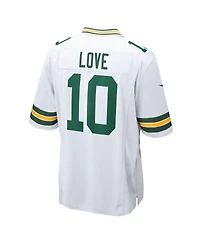 Nike Men's Jordan Love White Green Bay Packers Game Jersey