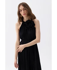 Nocturne Women's Maxi Dress with Halter Neck