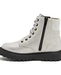 Lands' End Girls Zip Up Lugged Boots