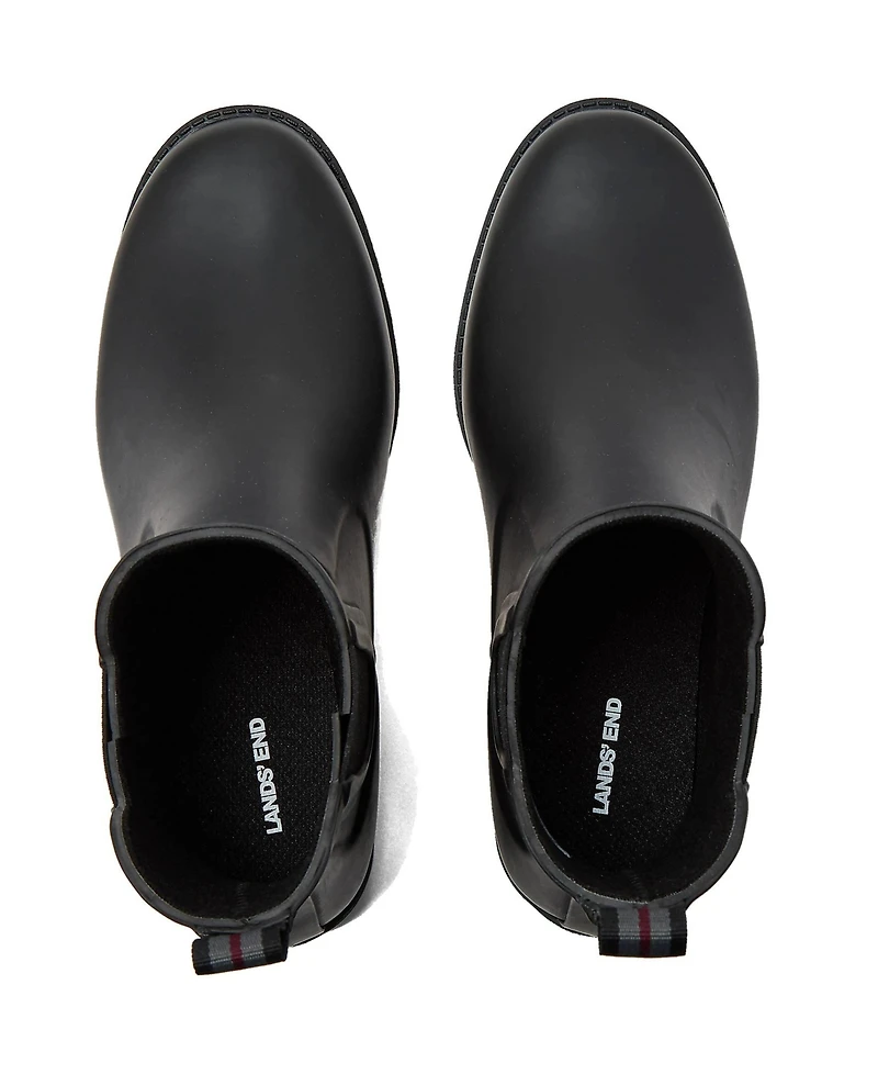 Lands' End Women's Rubber Chelsea Rain Boots