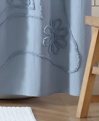 Peri Home Retro Scroll Shower Curtain, 72" x 72"