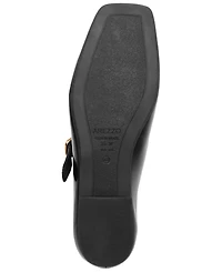 Arezzo Women's Elena Square Toe Ballet Shoes
