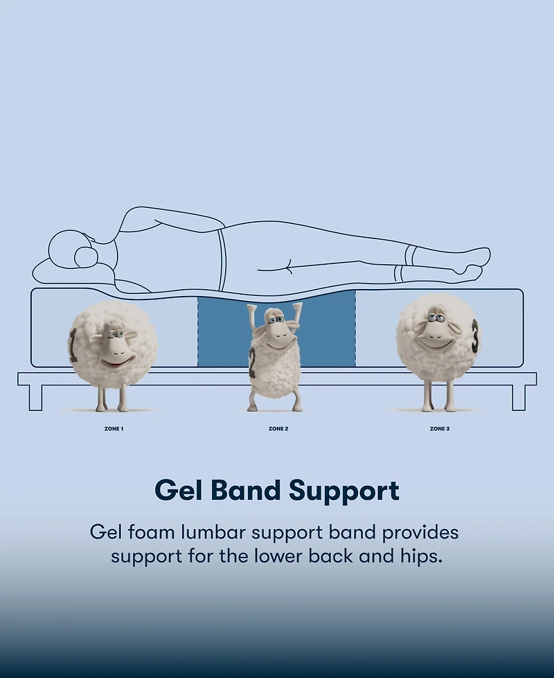 Serta Perfect Sleeper Lavender Falls 12" Firm Hybrid Tight Top Mattress Set, Queen